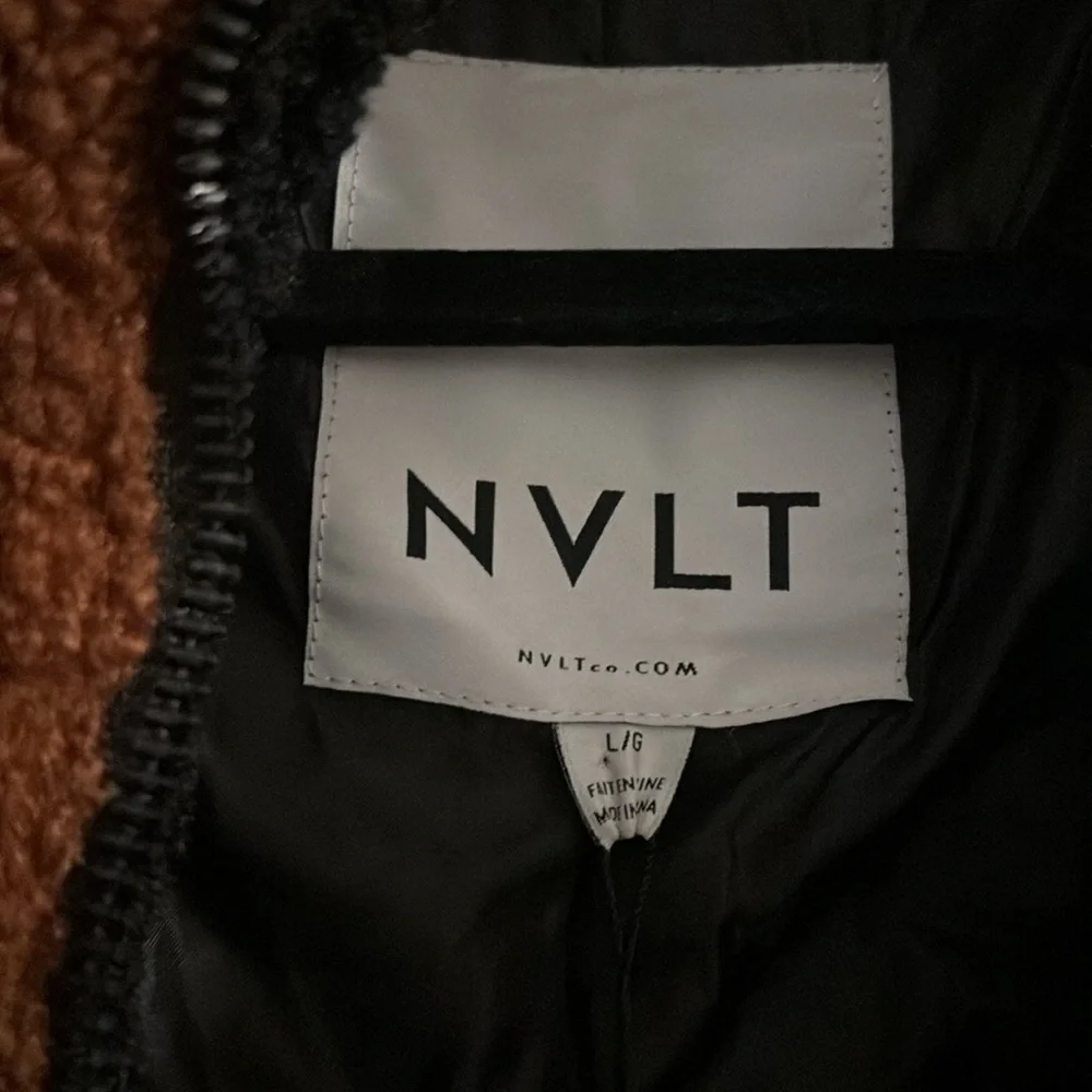 NVLT Cognac Brown Teddy Jacket